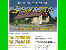 Tablet Screenshot of penzionsamota.info